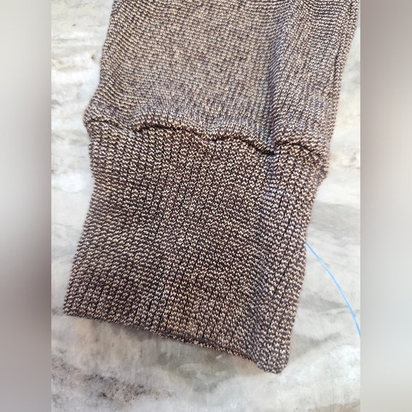 Michael Stars Metallic Brown Knit Top OSFM One Size 3/4 Sleeve Made in USA - Picture 3 of 7